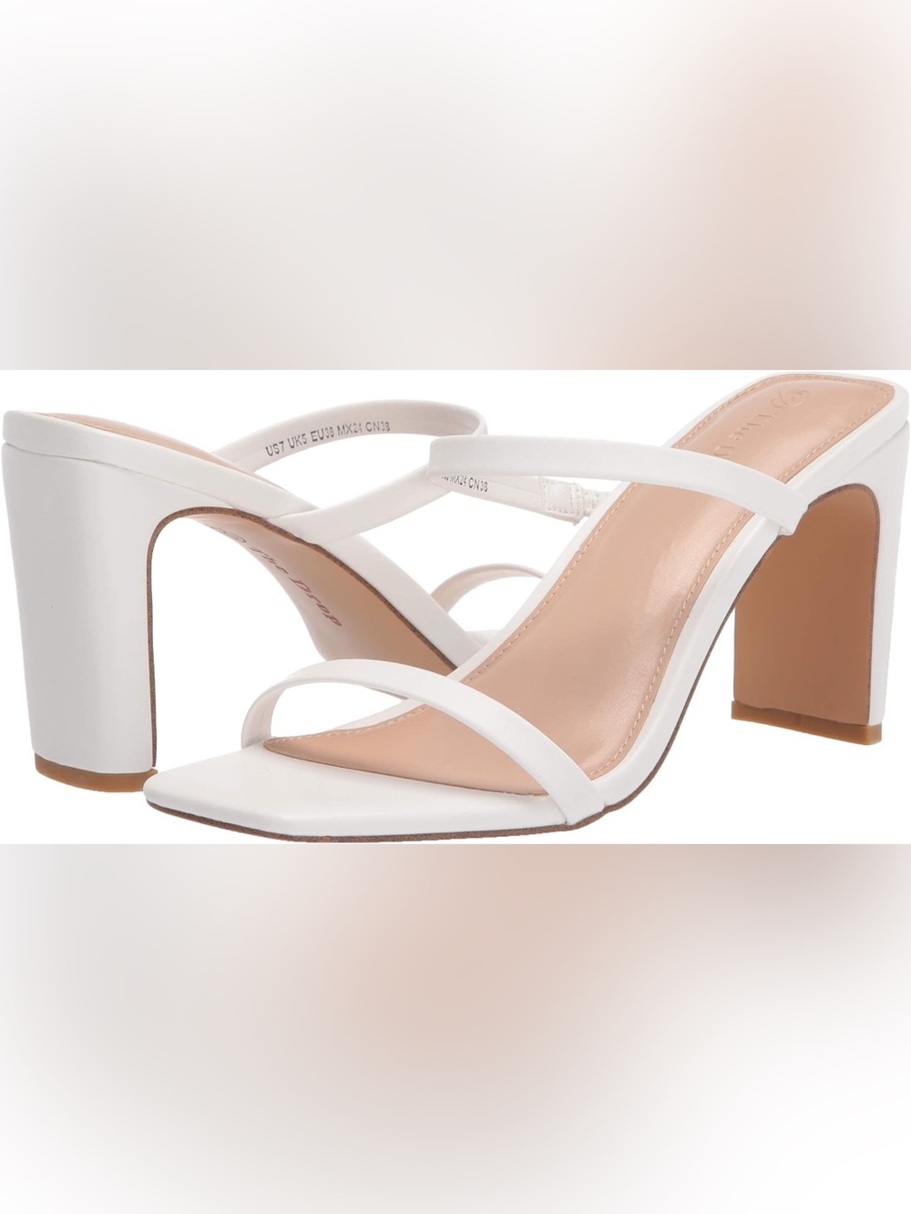 🔥The Drop Women's Avery White Strappy Women's Sandals🔥BRAND NEW IN BOX
